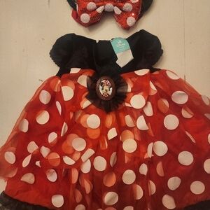 Disney Minnie Mouse Red and Black Costume